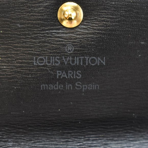 LOUIS VUITTON Black Epi LV Logo Key Case (wo) - Picture 9 of 9